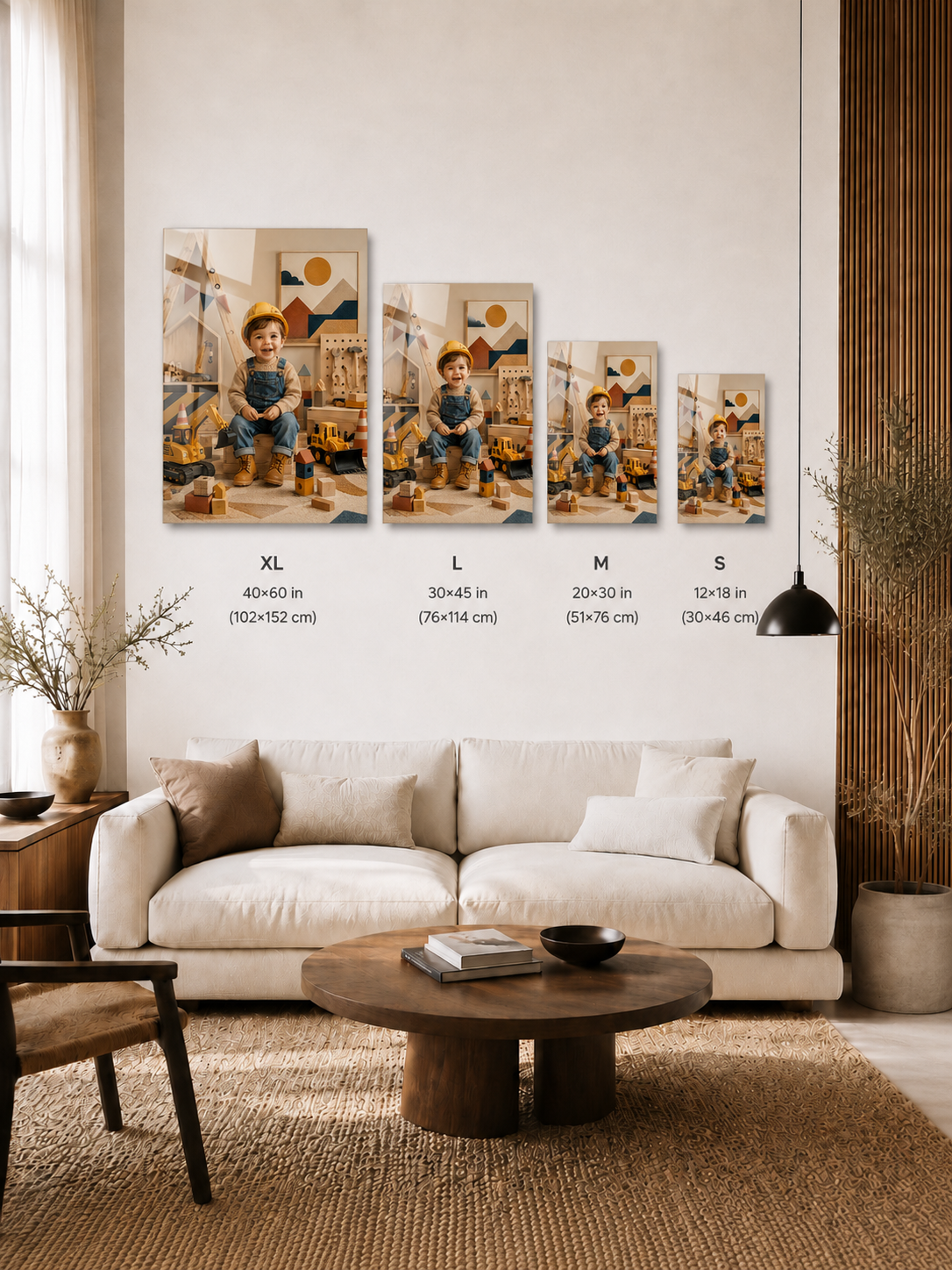 Custom Little Builder Kids Portrait