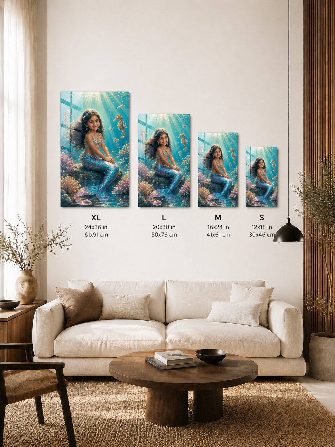 Custom Mermaid Kids Portrait