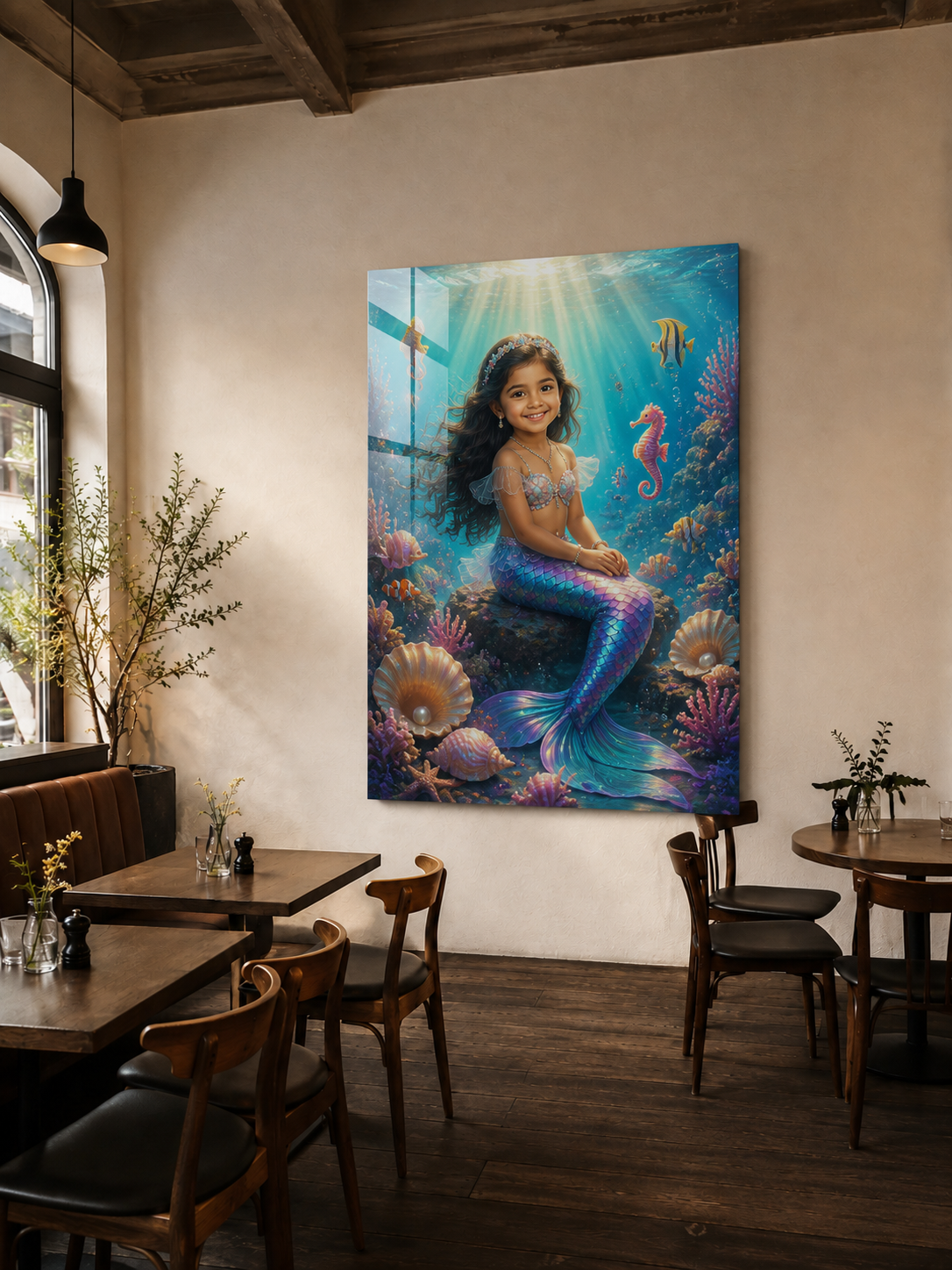 Custom Mermaid Kids Portrait