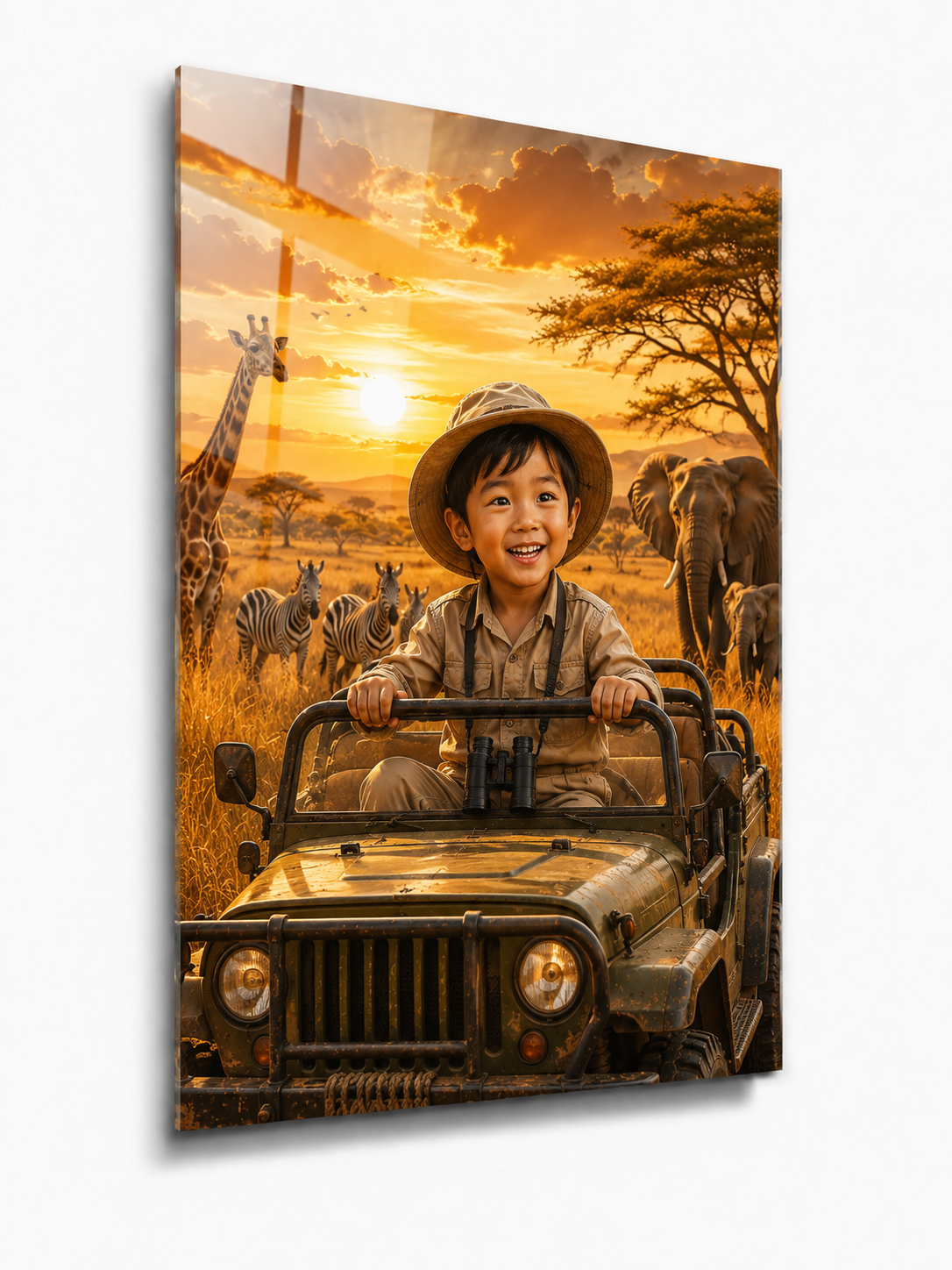 Custom Safari Kids Portrait