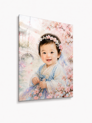 Custom Watercolor Kids Portrait