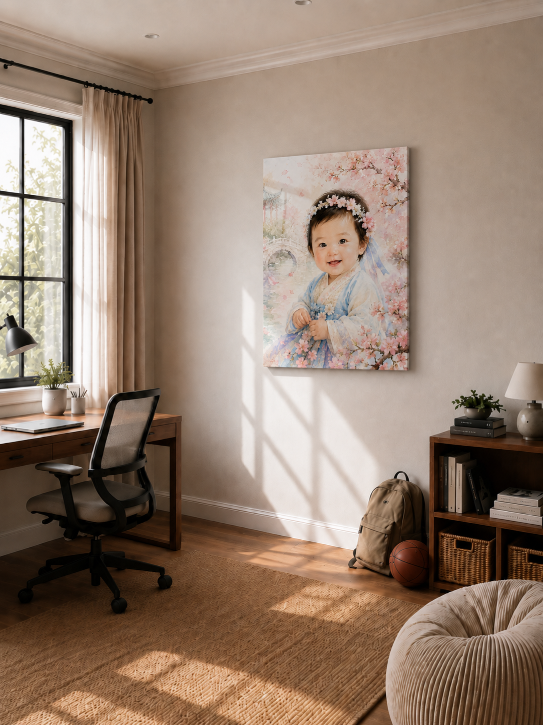 Custom Watercolor Kids Portrait