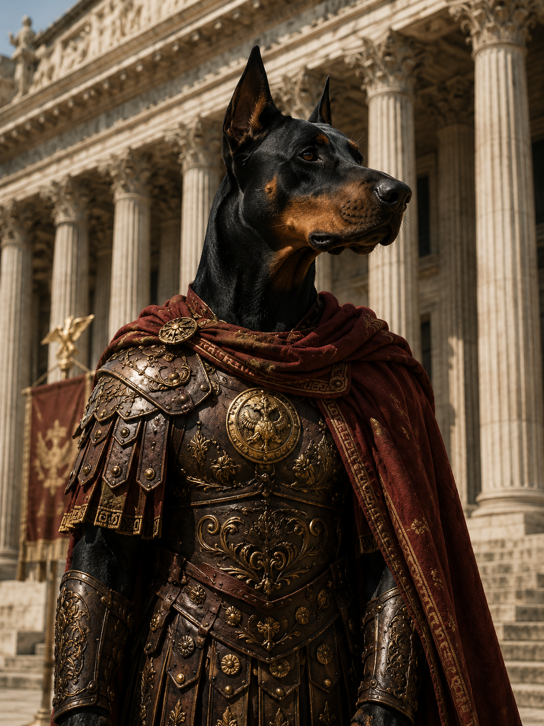 Custom The Roman General Doberman