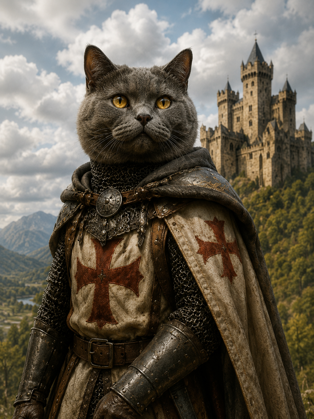 Custom The Knight Templar Cat