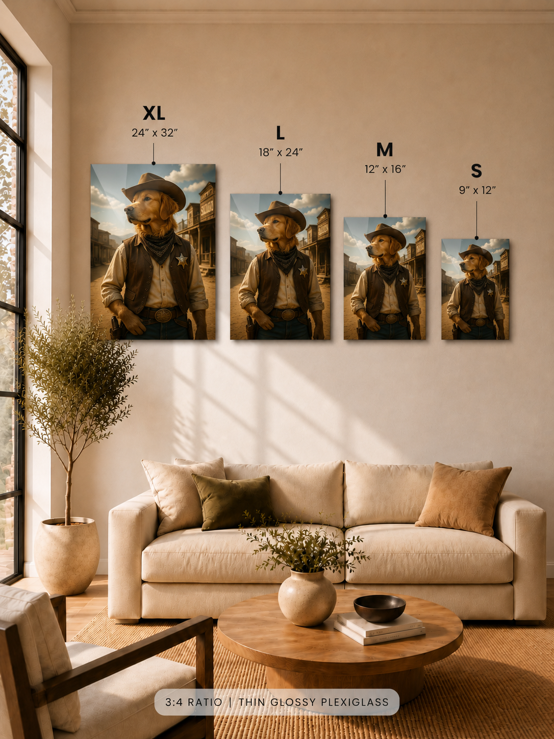 Custom The Sheriff Golden Retriever