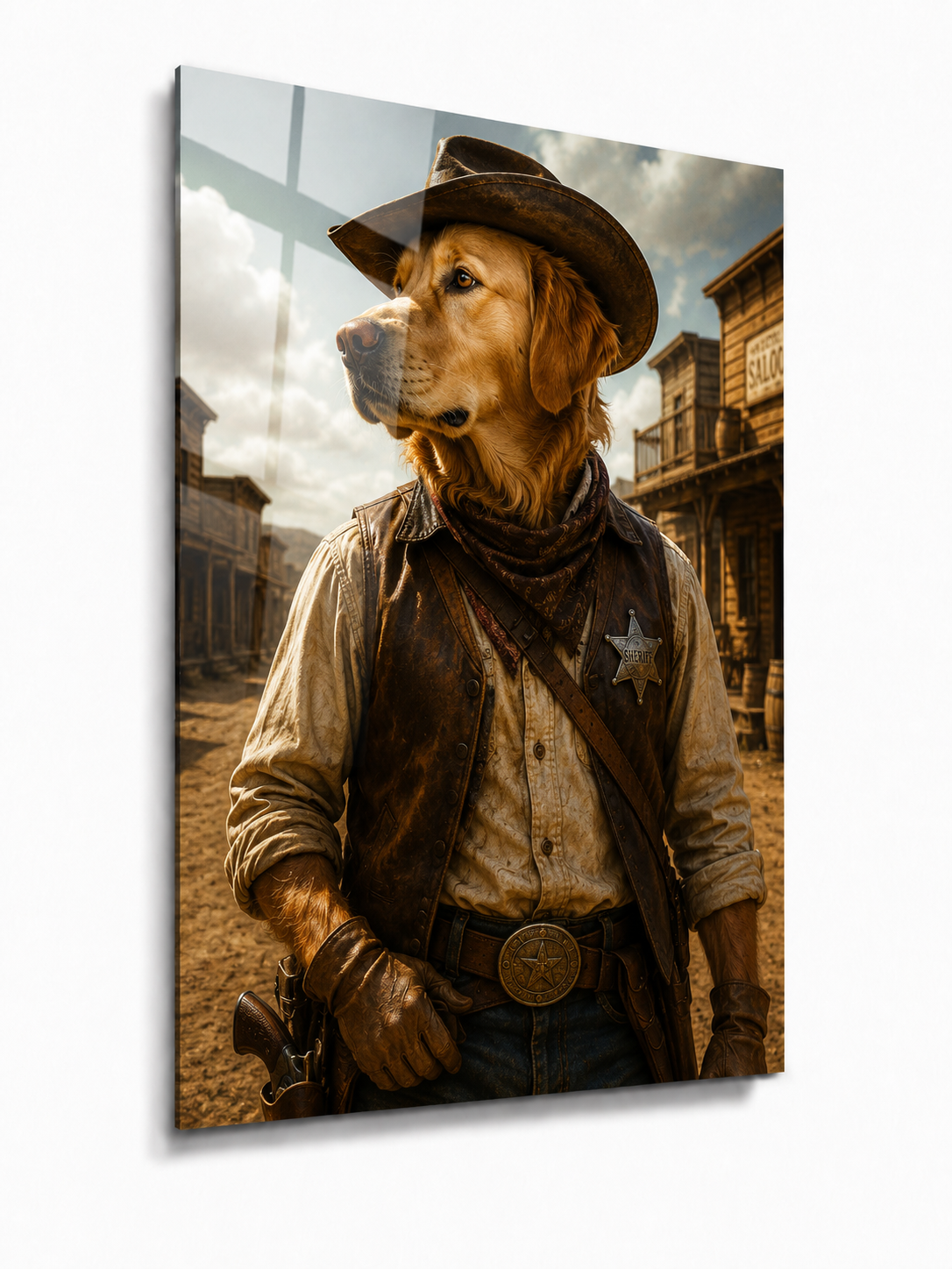Custom The Sheriff Golden Retriever