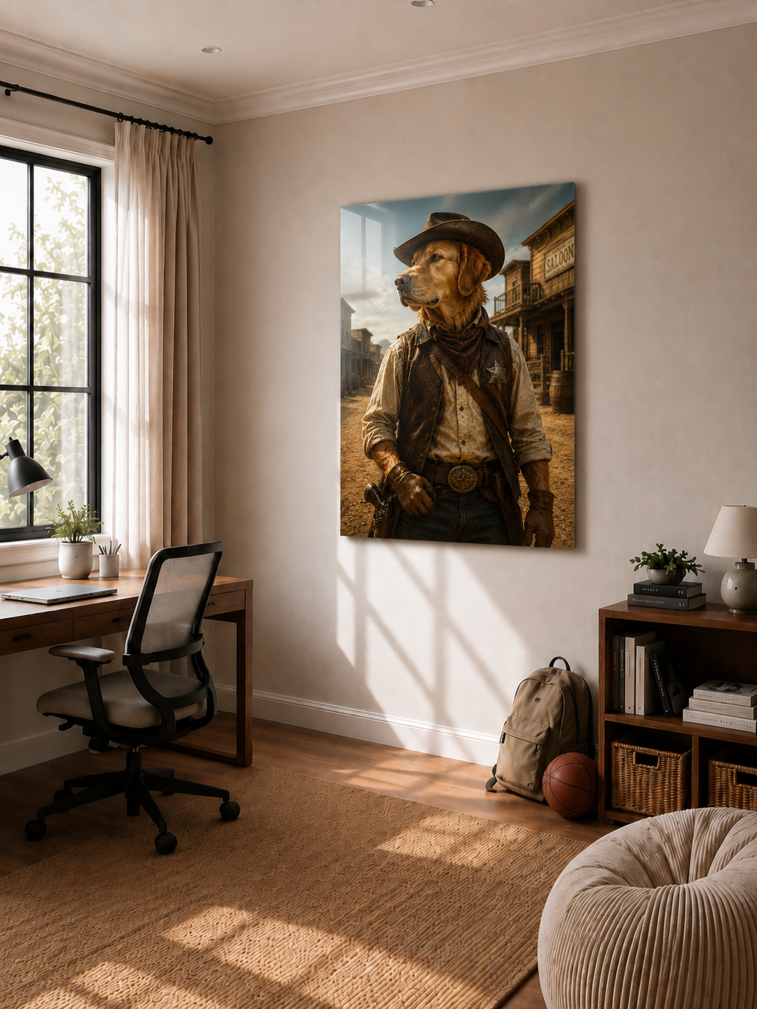 Custom The Sheriff Golden Retriever