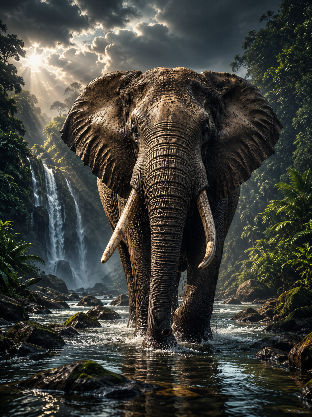 Wild Elephant in Jungle