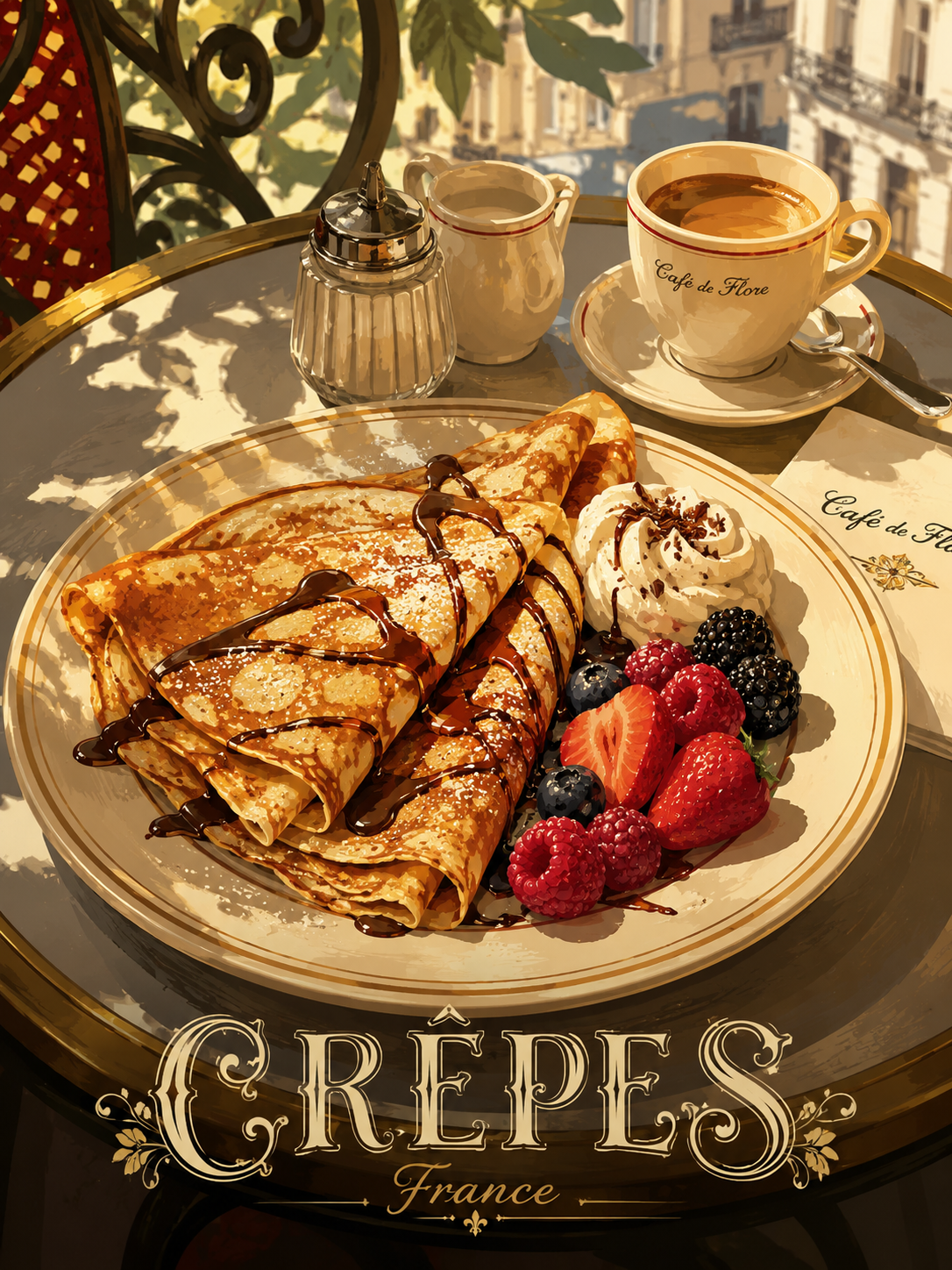 Vintage French Crepes