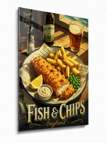 Vintage British Fish and Chips