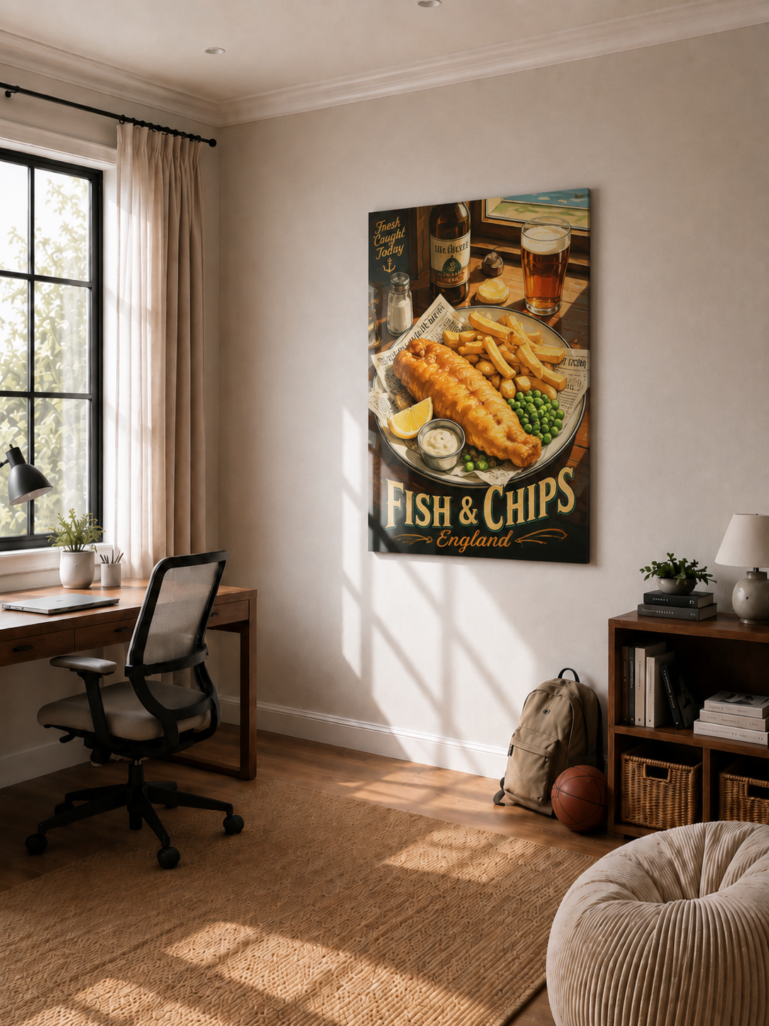Vintage British Fish and Chips