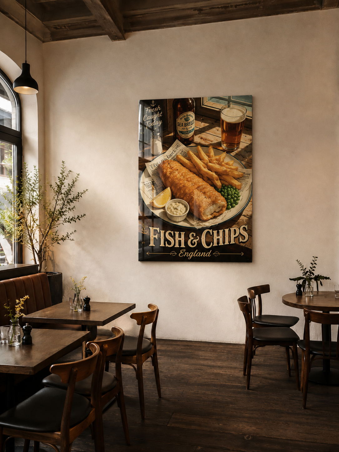 Vintage British Fish and Chips