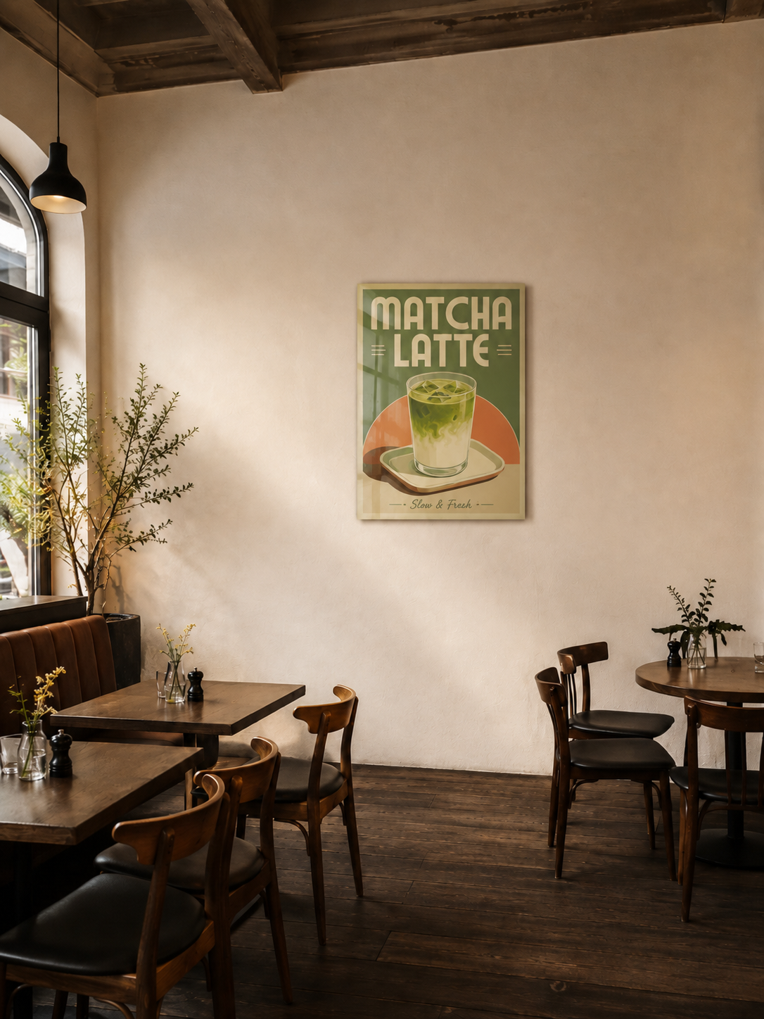 Vintage Matcha Latte
