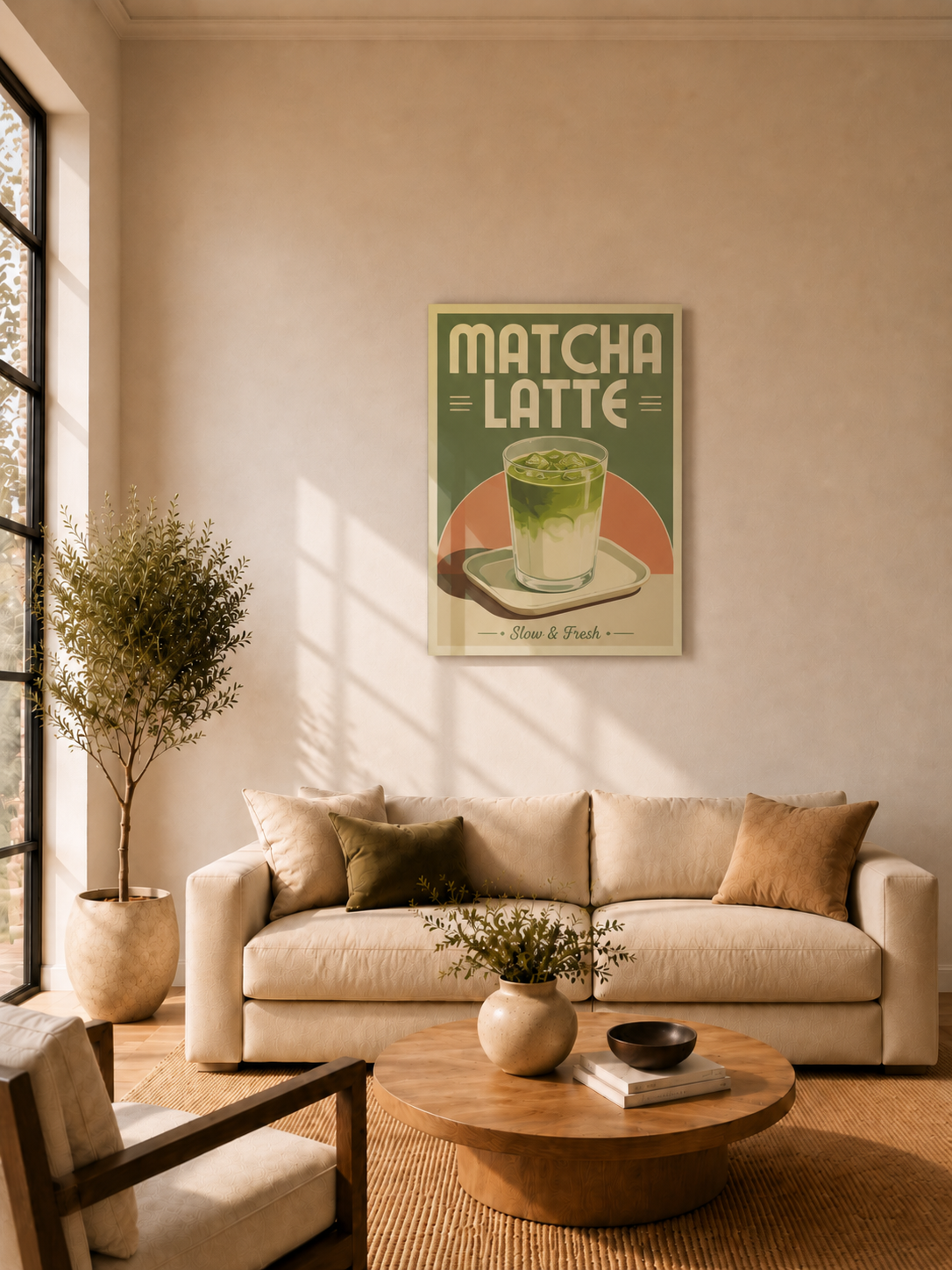 Vintage Matcha Latte