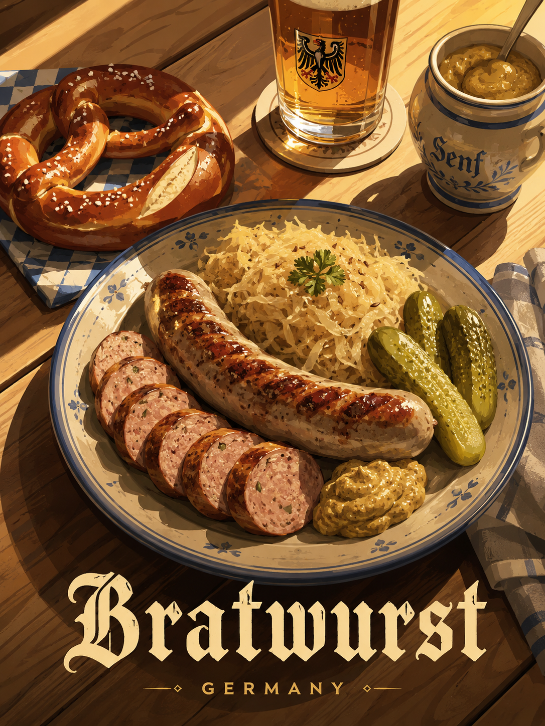 Vintage German Bratwurst