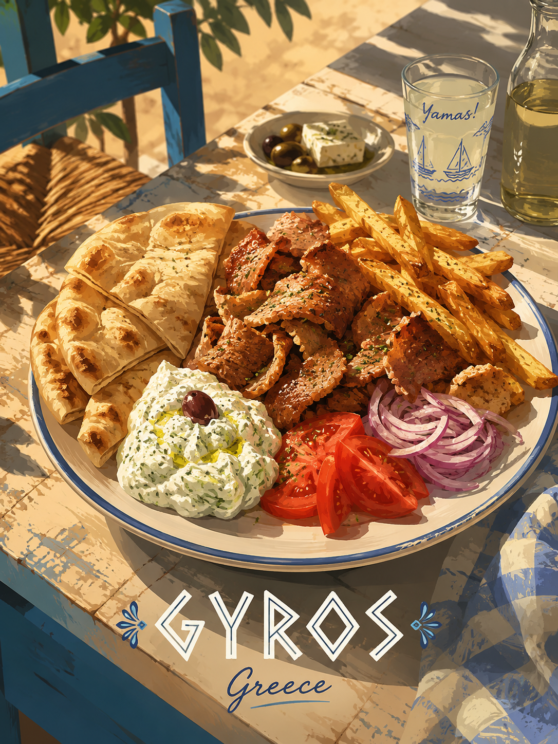 Vintage Greek Gyros