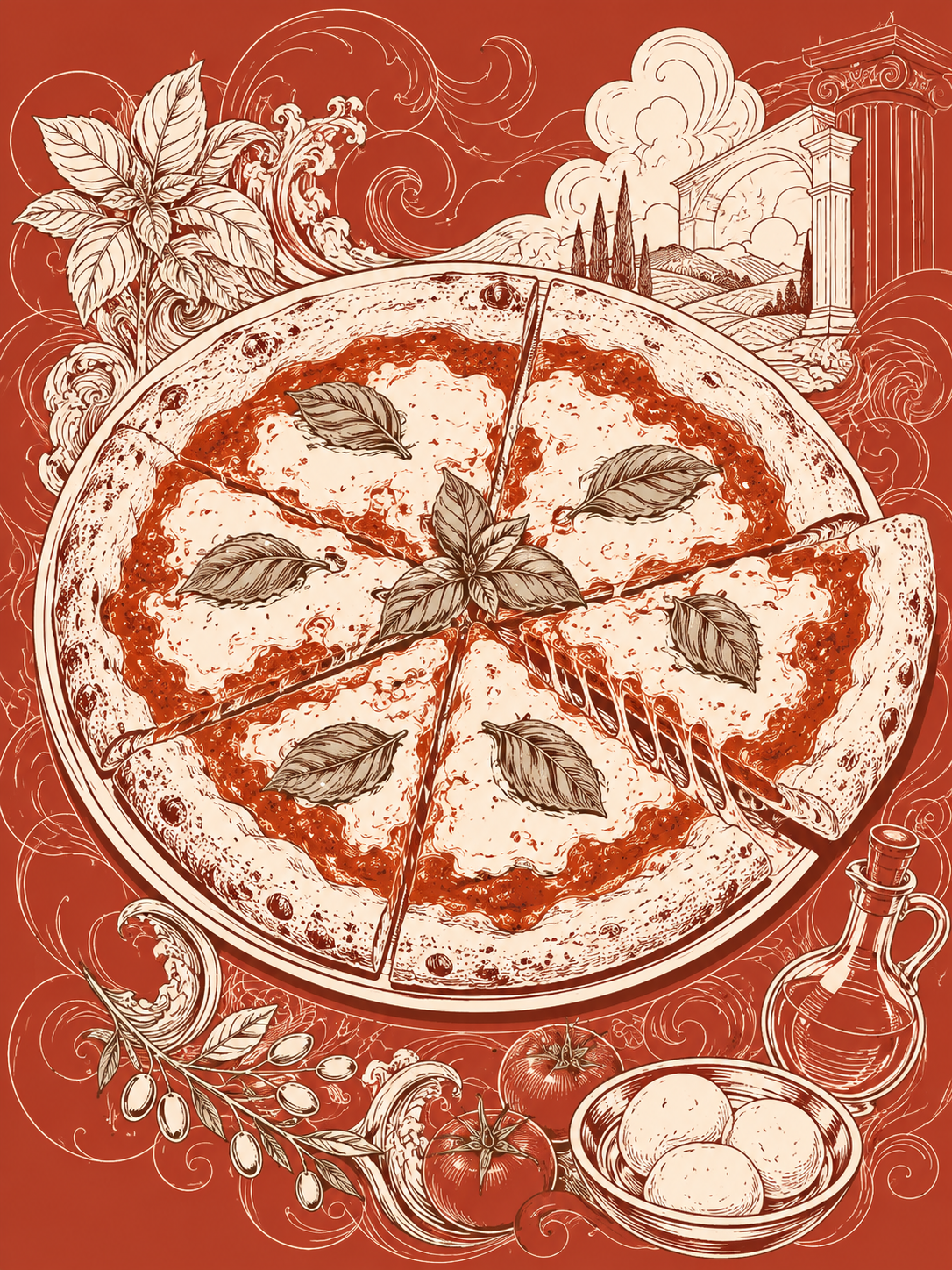 Vintage Italian Pizza