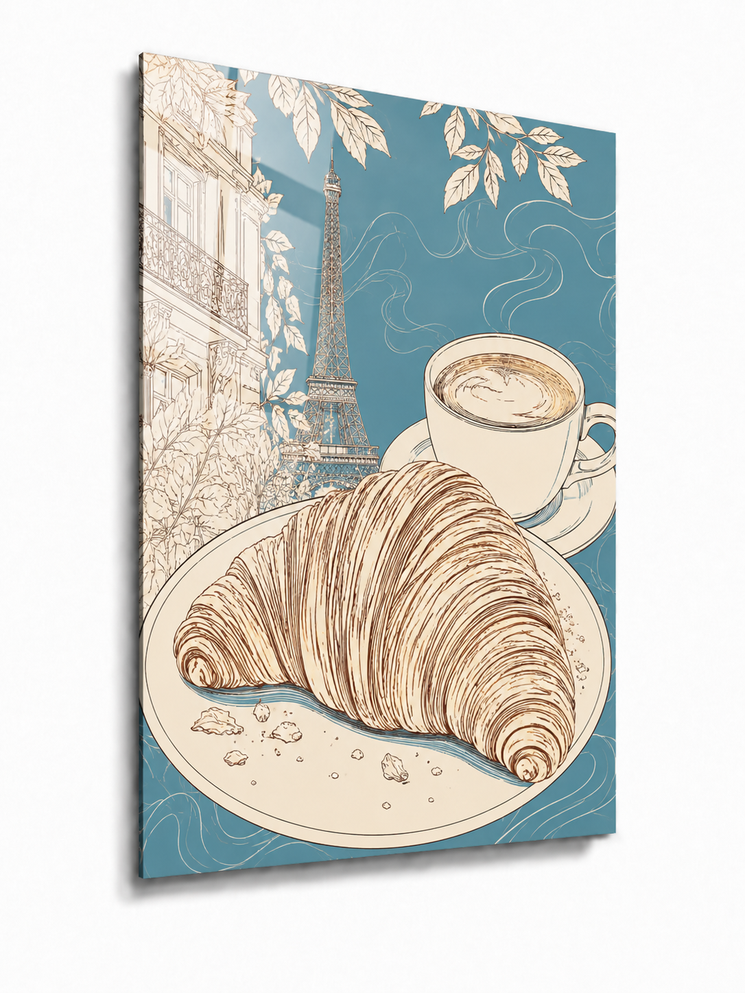 Vintage Paris Croissant
