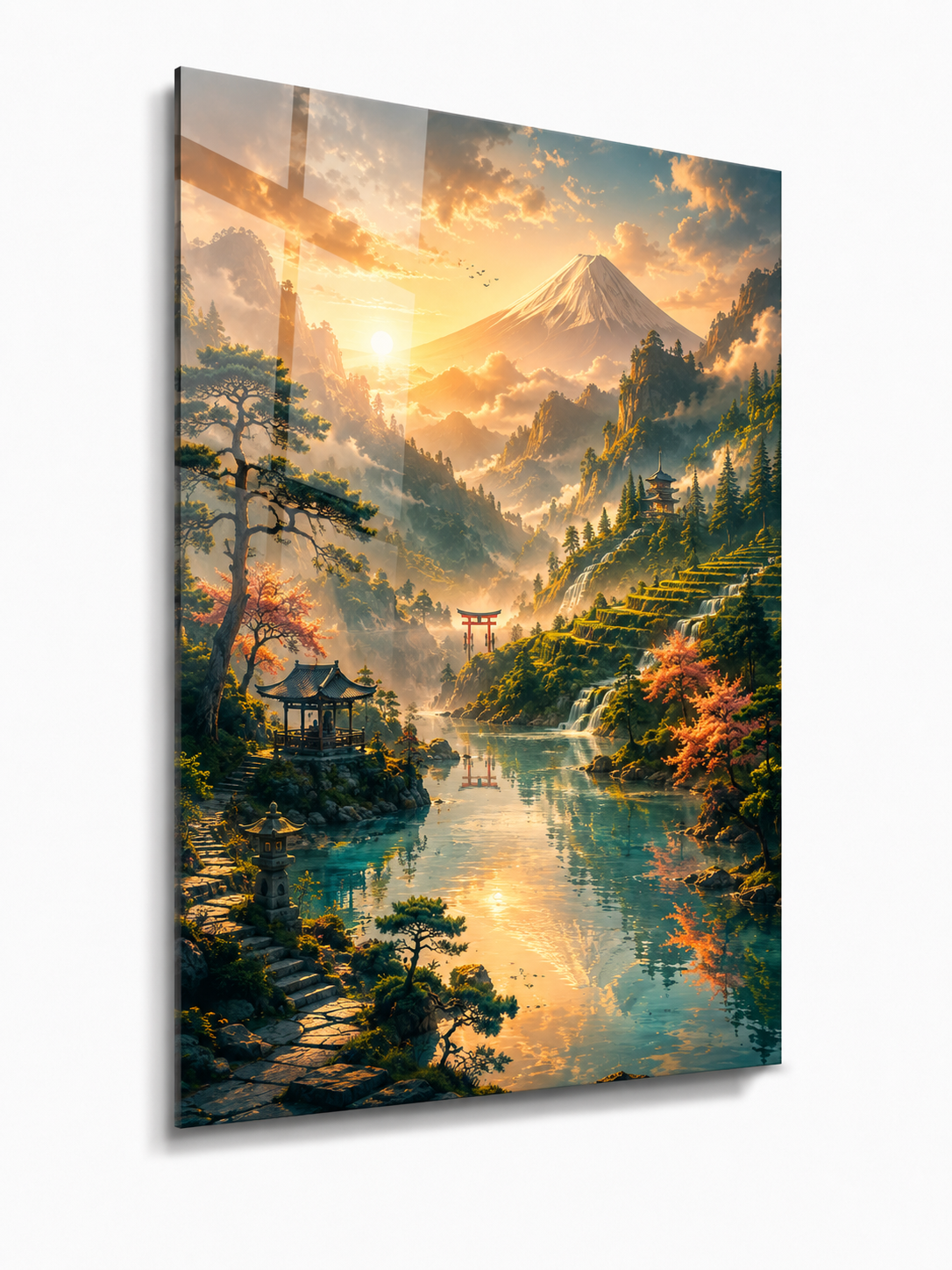 Serene Japanese River Valley