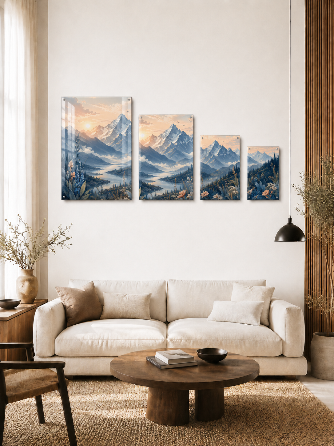 Pastel Mountain River