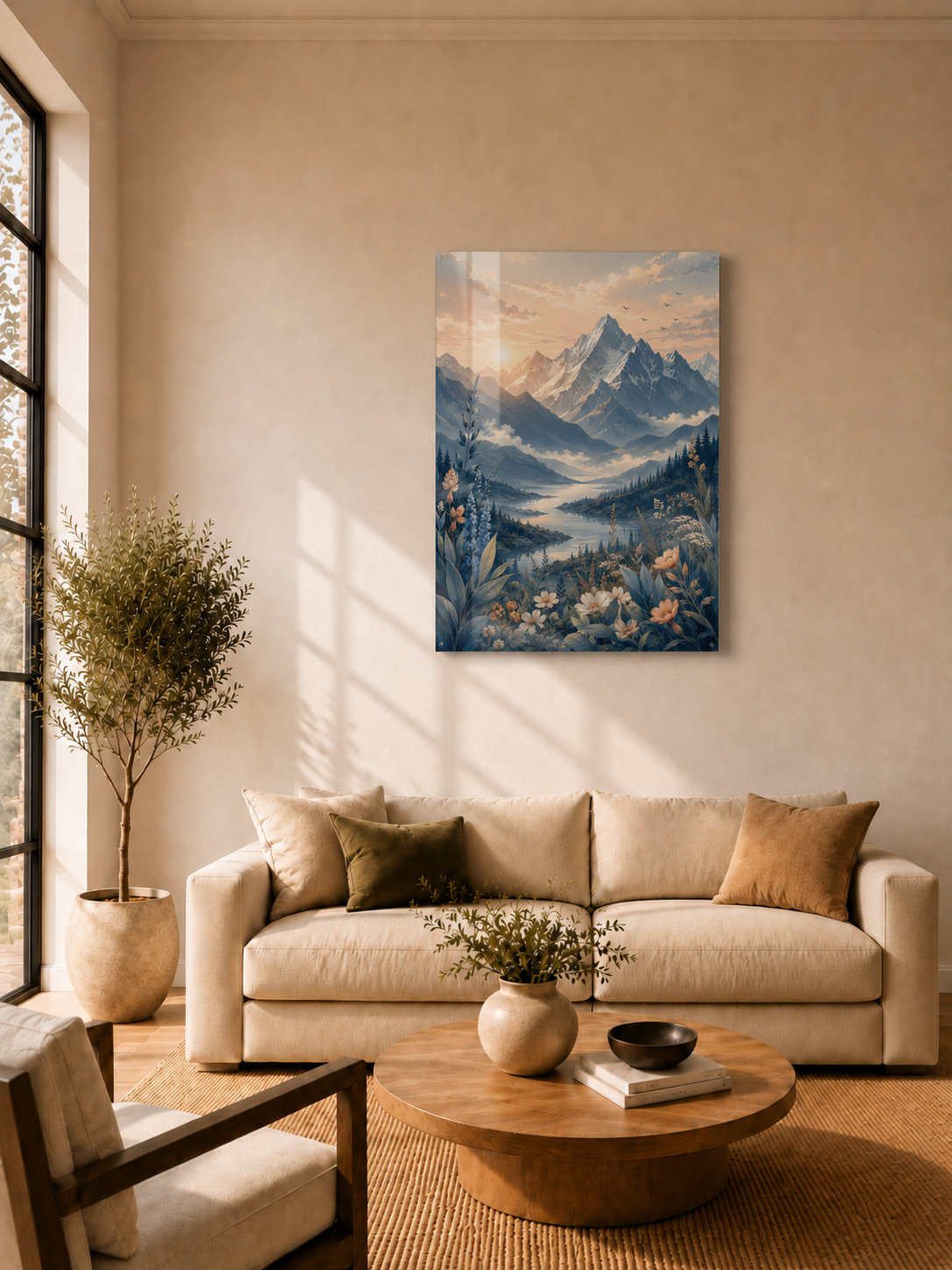 Pastel Mountain River