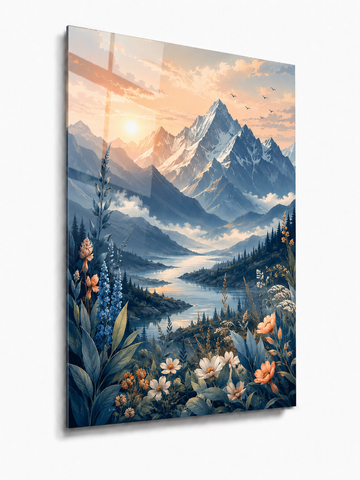 Pastel Mountain River