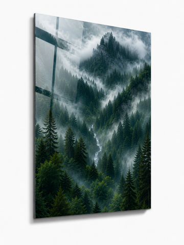 Moody Foggy Forest