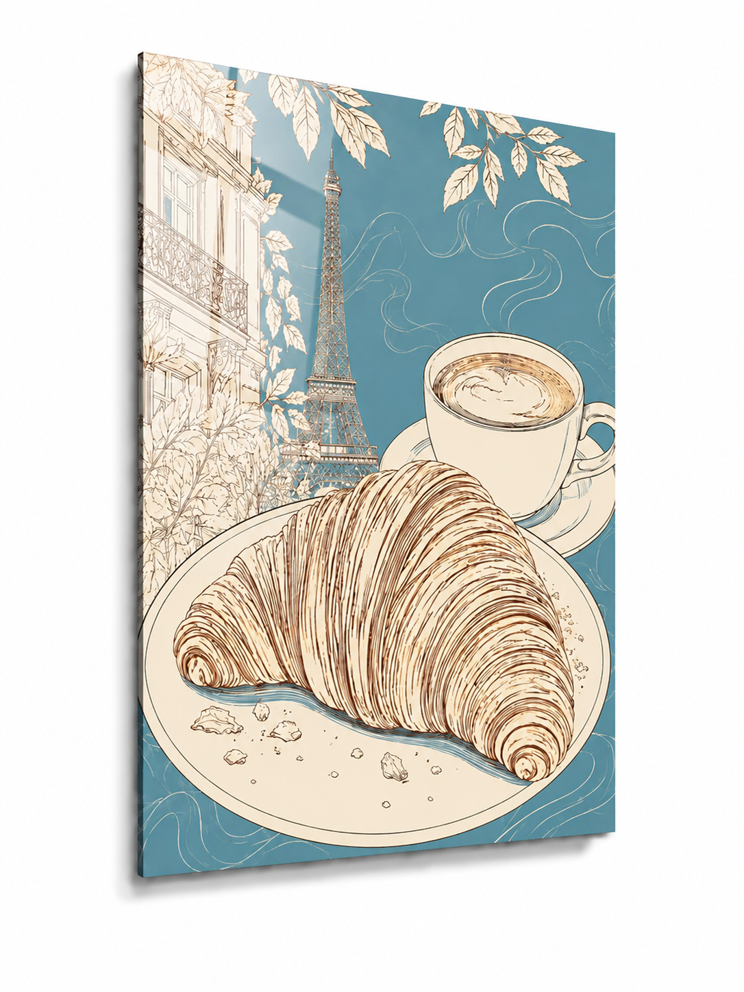 Vintage Paris Croissant
